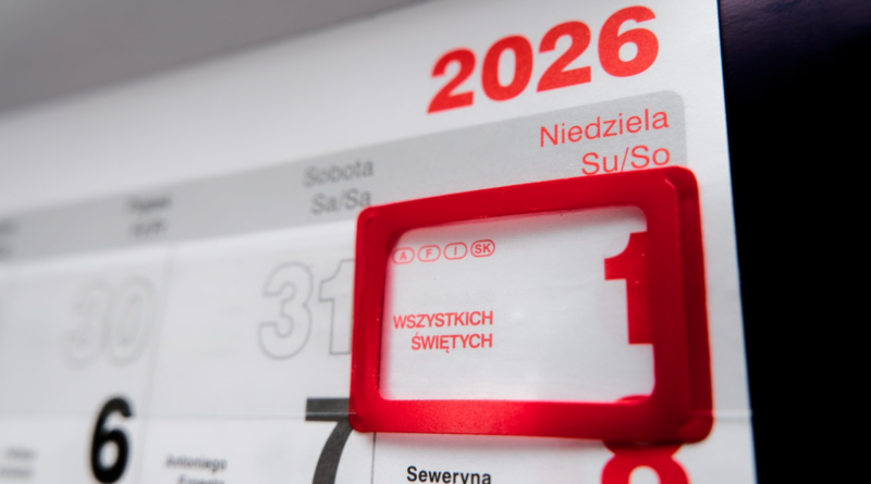 Listopad 2026: dni wolne od pracy i godziny pracy